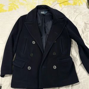 Polo by Ralph Lauren Navy Pea coat (Medium)